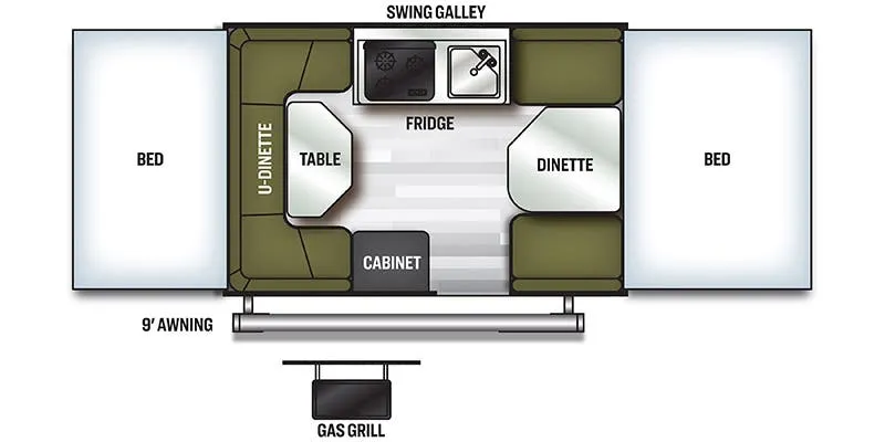 Forest River Flagstaff 208 floor plan