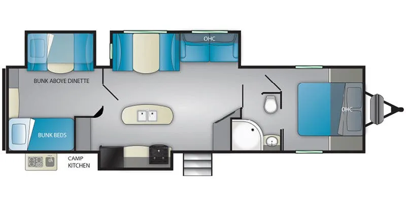 Heartland Trail Runner TR 33 IKBS floor plan