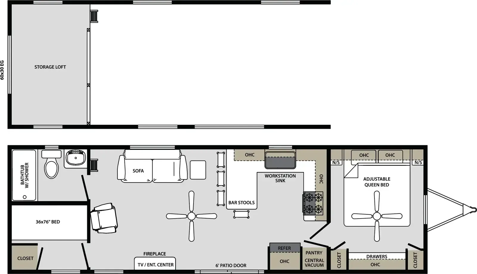 Forest River Quailridge Premier 39BHL-P floor plan