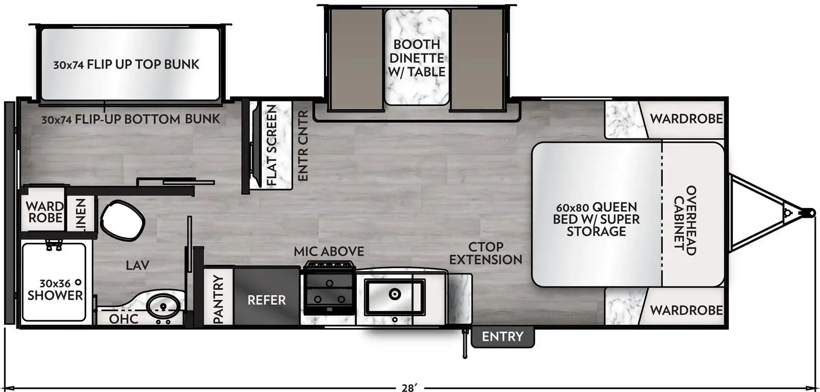 2026 Coachmen Apex Ultra-Lite 241BHS - Floor plan