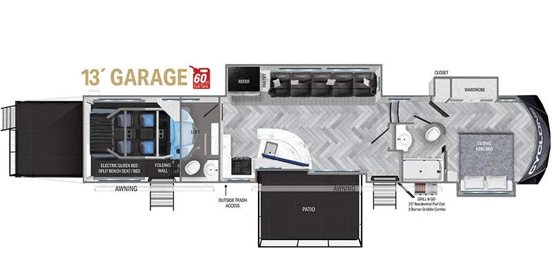 Heartland Cyclone CY 4270 floor plan