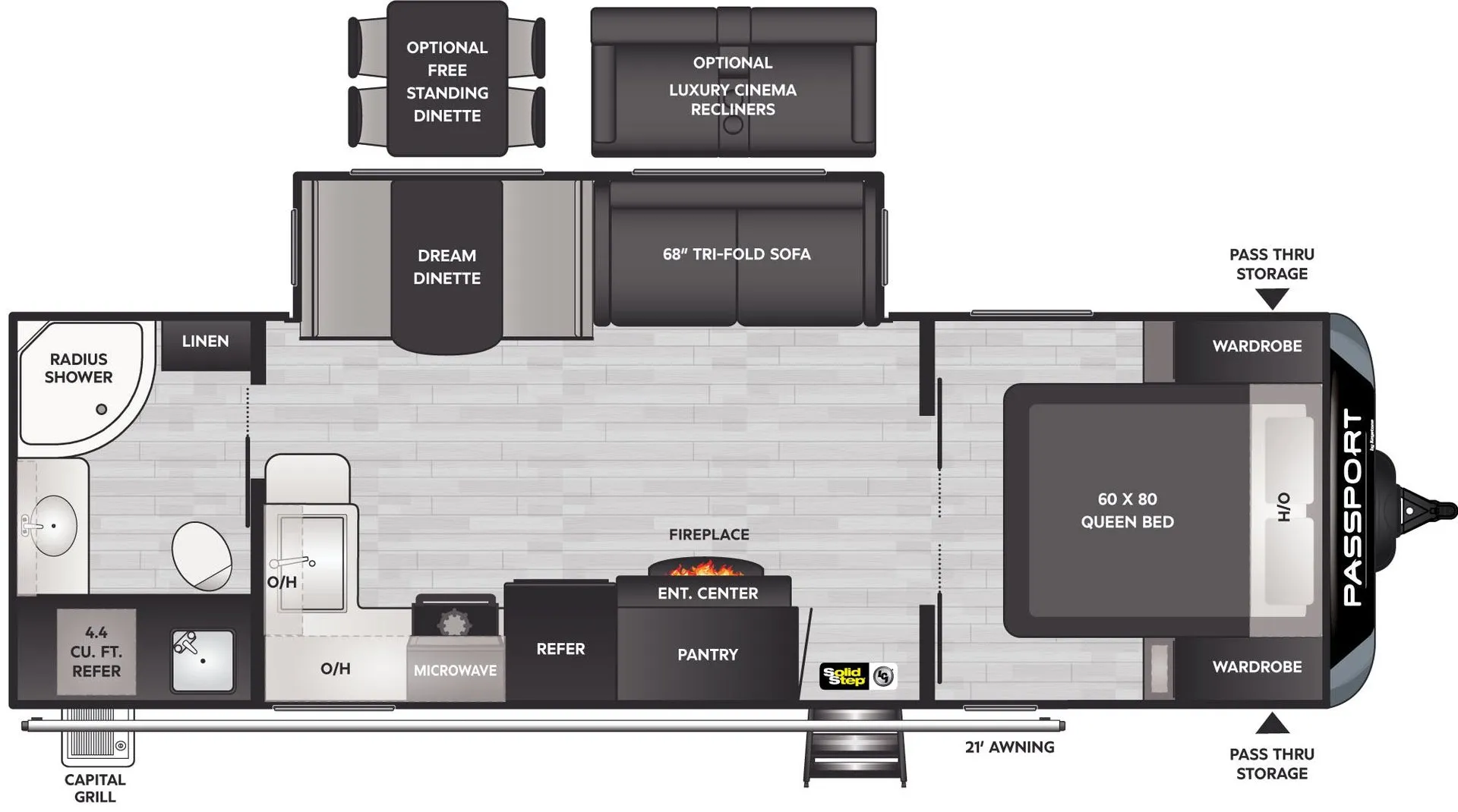 Keystone Passport GT 2605RBWE floor plan