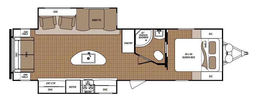 Dutchmen Aspen Trail 3070RLS floor plan