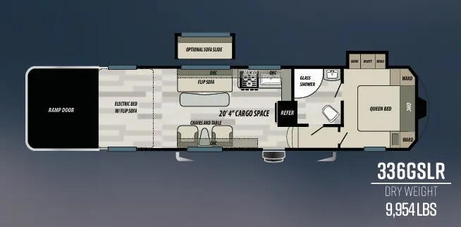 Forest River Sandstorm SLR 336GSLR floor plan