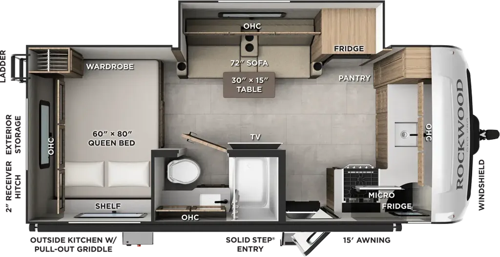 2027 Forest River Rockwood GEO Pro G20SFK floor plan