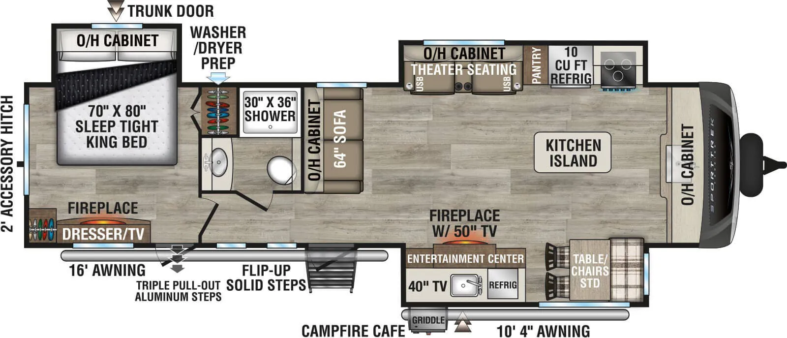 Venture RV SportTrek Touring Edition STT333VFK floor plan