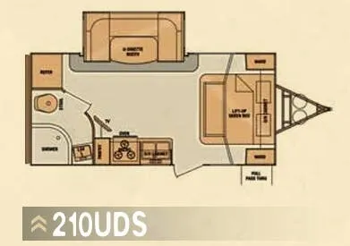 Cruiser RV Fun Finder 210UDS floor plan