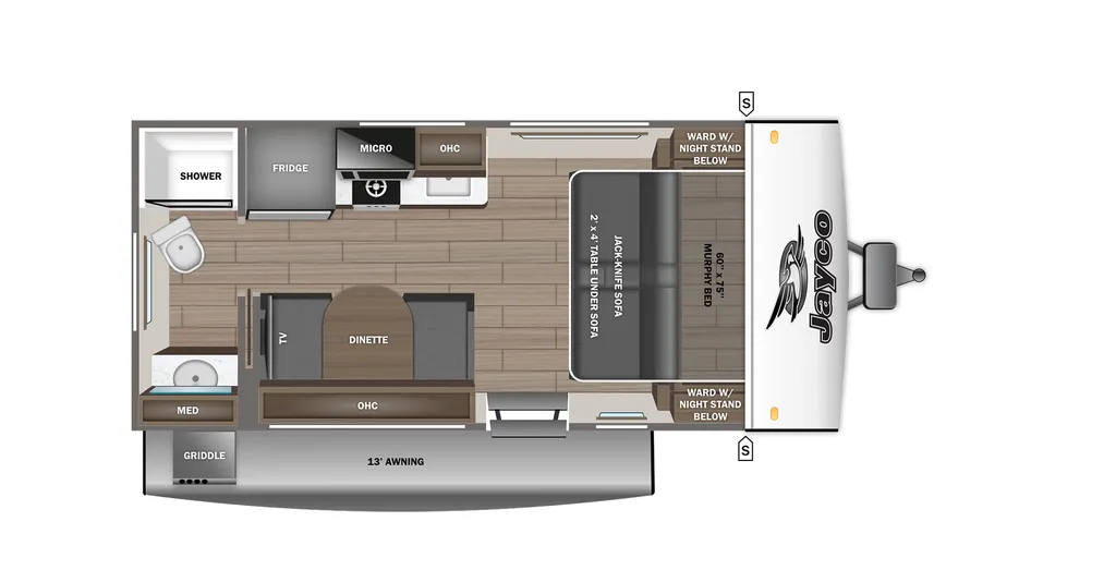 2027 Jayco Jay Feather Air 15MRB floor plan