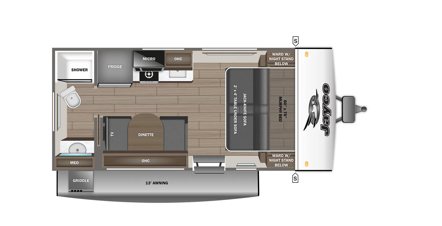 Jayco Jay Feather Air 15MRB floor plan
