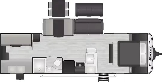 Keystone Bullet Premium 287QBS floor plan