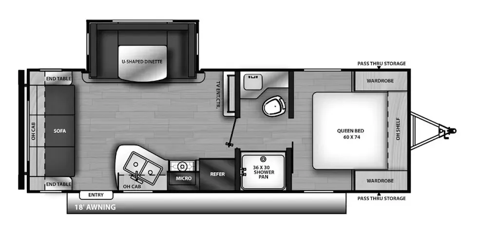 Coachmen Catalina Summit Series 8 8 231MKS floor plan