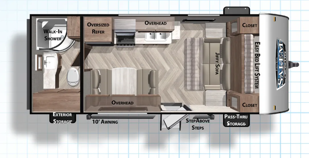 Forest River Salem Cruise Lite 171RBXL floor plan