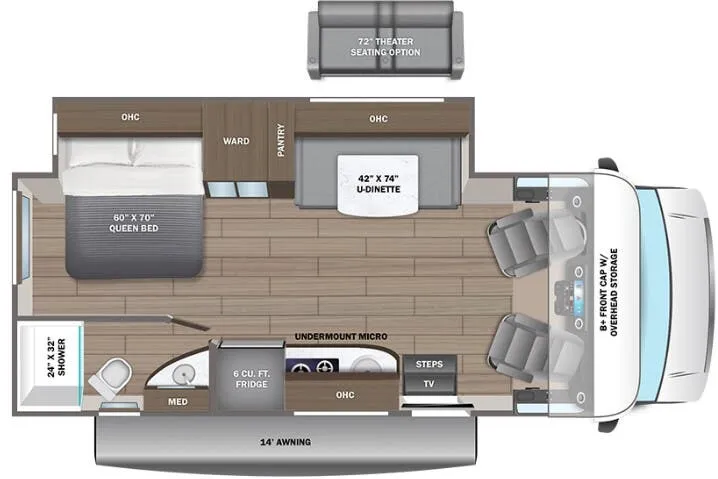 Entegra Coach Qwest 24L CANADA floor plan