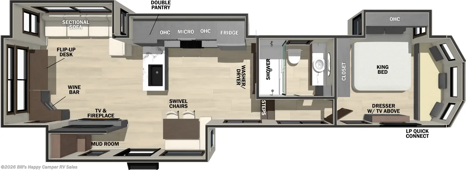 2026 Forest River Cedar Creek Cottage 412FWC - Photo 3