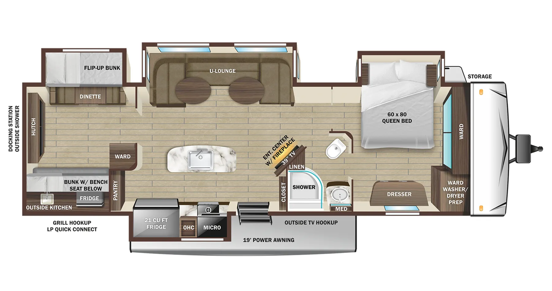 Highland Ridge Silverstar 330BHS floor plan