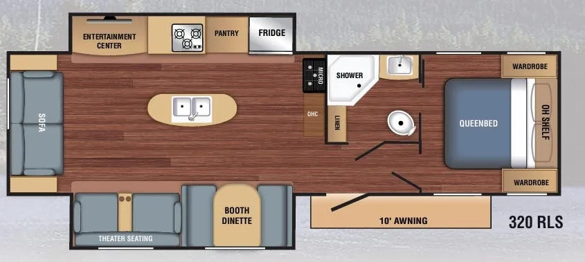 Braxton Creek LX 320RLS floor plan
