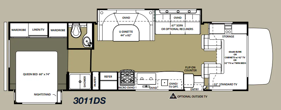 Forest River Forester 3011DS floor plan