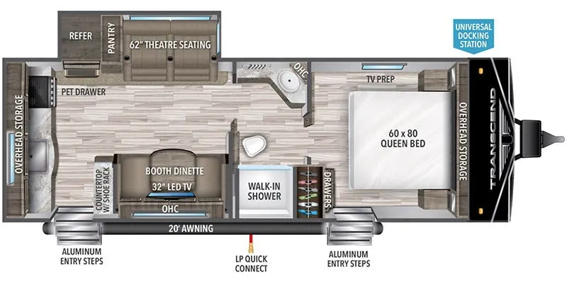 2023 Grand Design Transcend Xplor 231RK - Floor plan