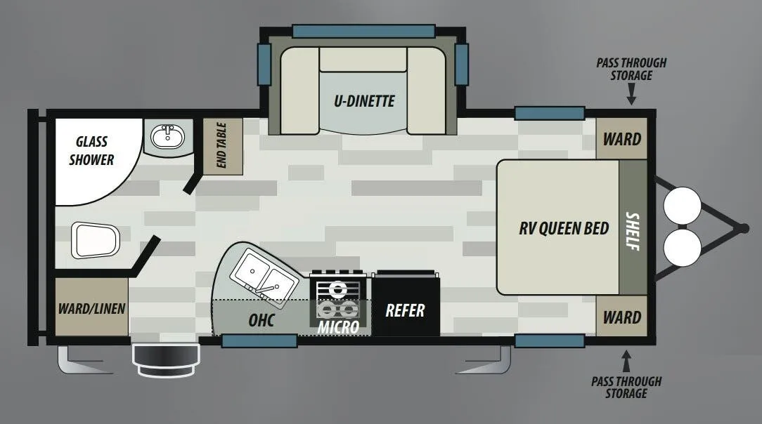 Forest River EVO 2160 floor plan