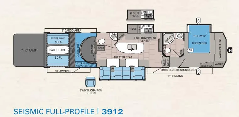 Jayco Seismic 3912 floor plan
