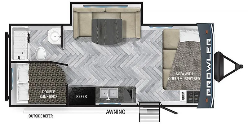 Heartland Prowler 181BHX floor plan