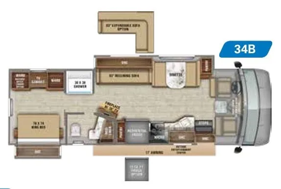 Jayco Precept 34B floor plan