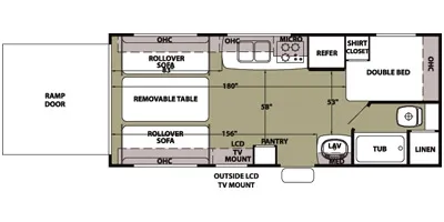 2013 Forest River Wolf Pack 19WP floor plan