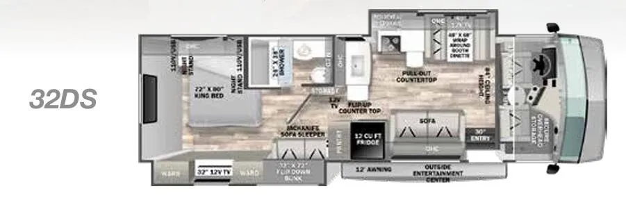 Forest River FR3 FR3 32DS floor plan