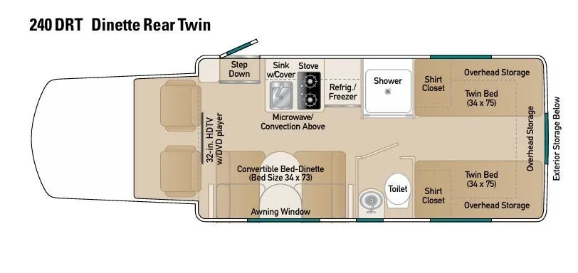 Coach House Platinum II 240 DRT floor plan