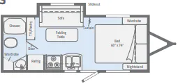 Winnebago Micro Minnie 2106FBS floor plan