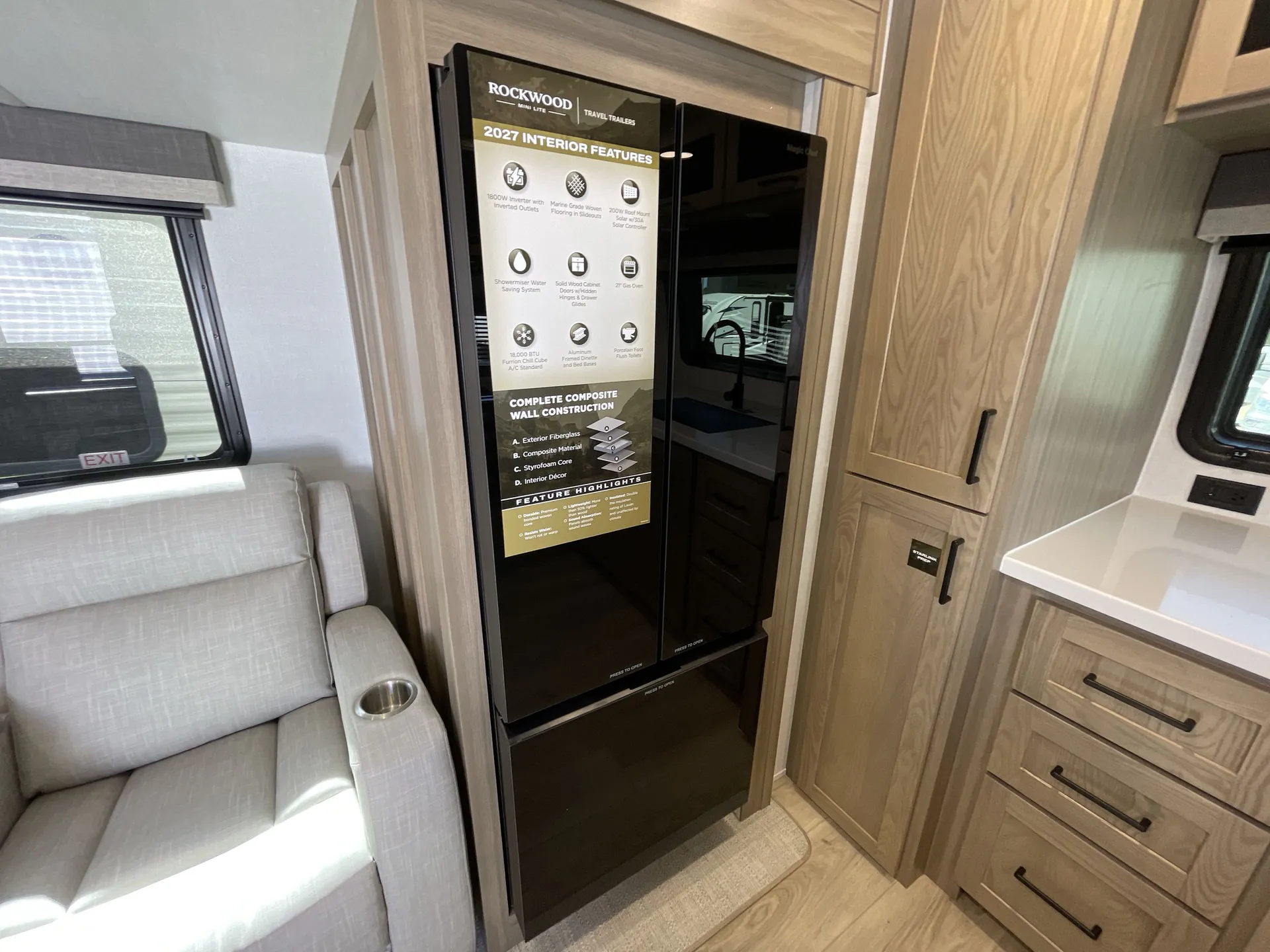 2027 Forest River Rockwood Mini Lite 2523MBR — fridge