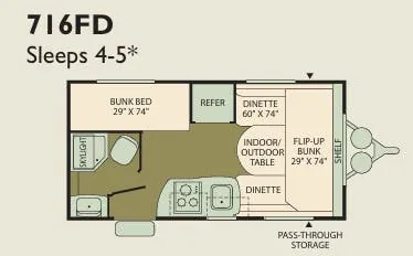 Fleetwood Backpack 716FD floor plan