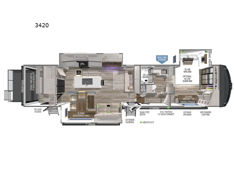 2026 Brinkley Model Z 3420 - Floor plan