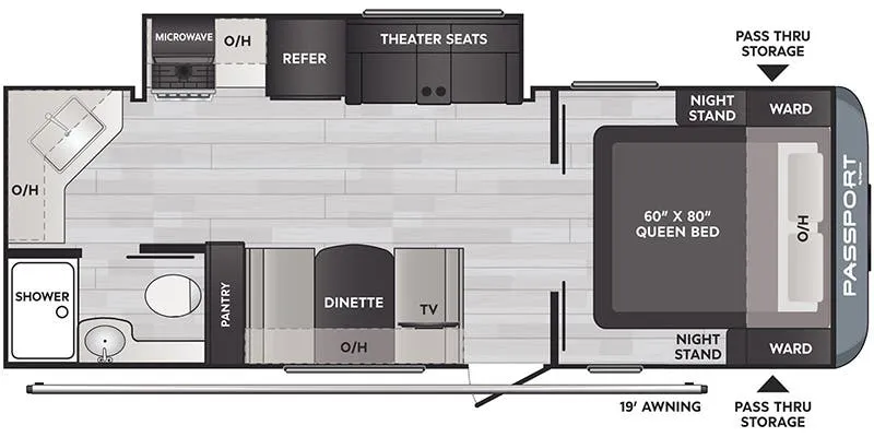 Keystone Passport SL Series 229RKWE floor plan