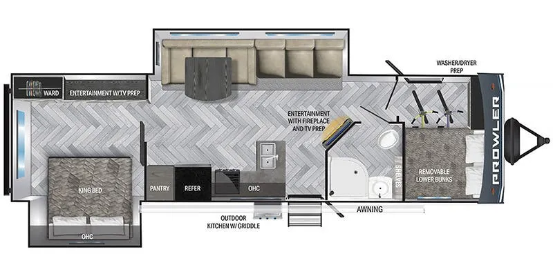 Heartland Prowler 323SBR floor plan