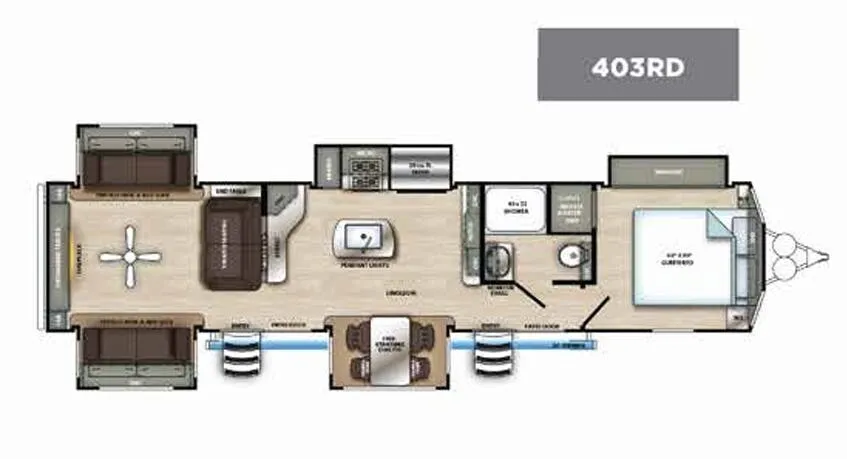 Forest River Sierra Destination 403RD floor plan