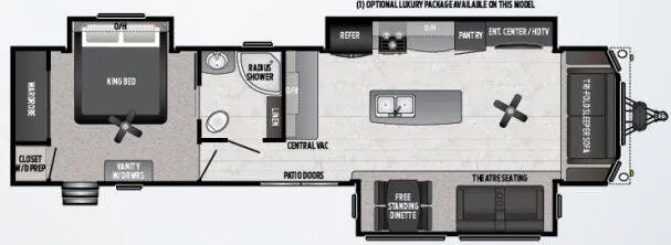 Keystone Retreat 391MKTS floor plan