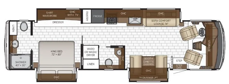 2026 Newmar Bay Star 3629 - Floor plan