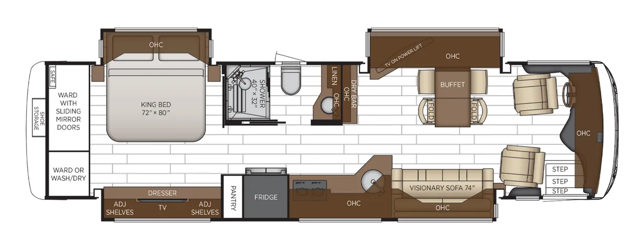Newmar New Aire 3539 floor plan