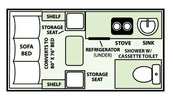 Aliner LXE BASE floor plan