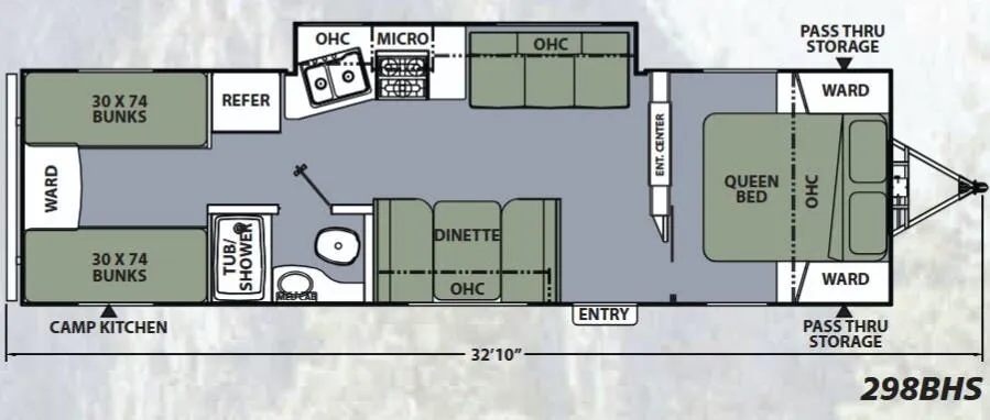 Coachmen Apex Ultra-Lite 298BHS floor plan