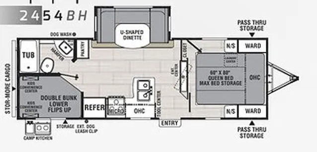 Coachmen Northern Spirit 2454BH floor plan