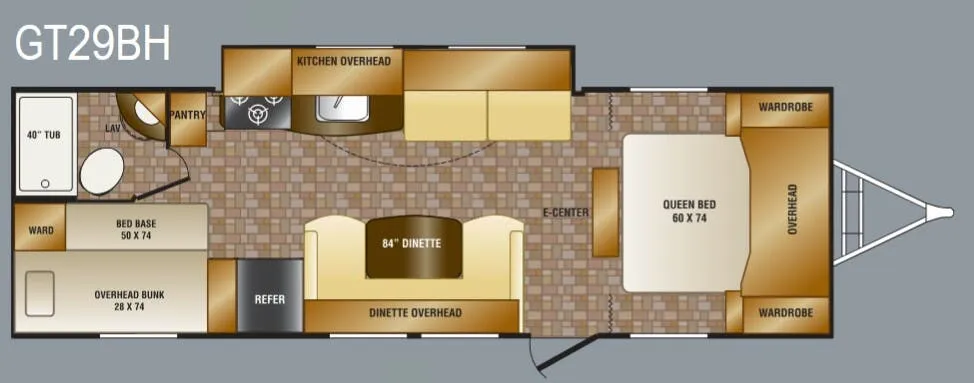CrossRoads Slingshot GT29BH floor plan