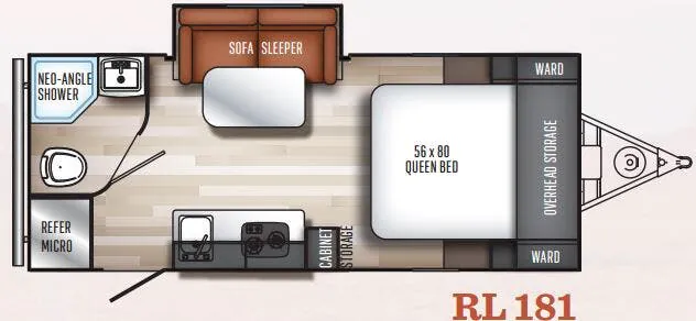 Palomino Real-Lite Mini RL 181 floor plan