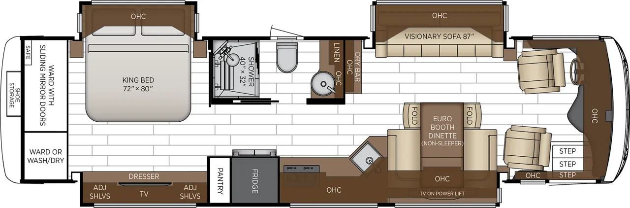 2027 Newmar New Aire 3543 - Floor plan