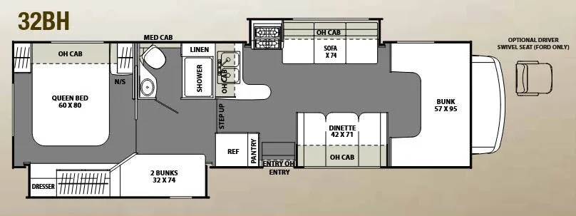 Coachmen Freelander 32BH floor plan