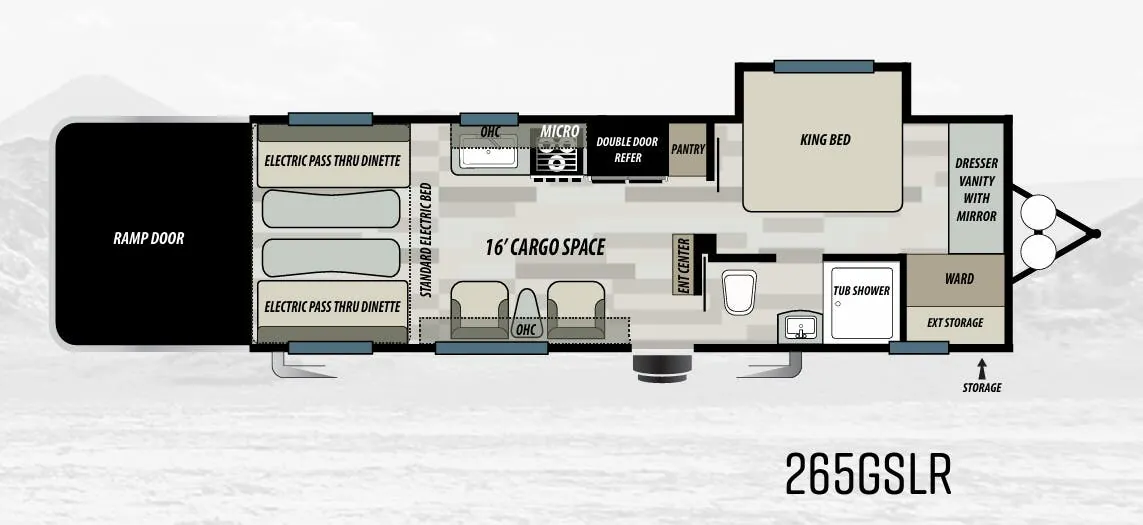 Forest River Sandstorm SLR 265GSLR floor plan