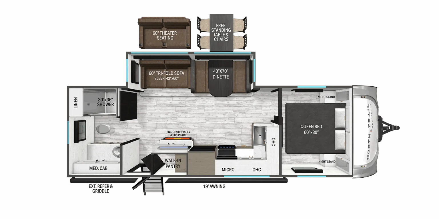 2026 Heartland North Trail 250CK - Floor plan