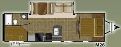 Heartland Mallard M26 floor plan