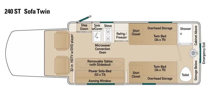 Coach House Platinum II 240 ST floor plan